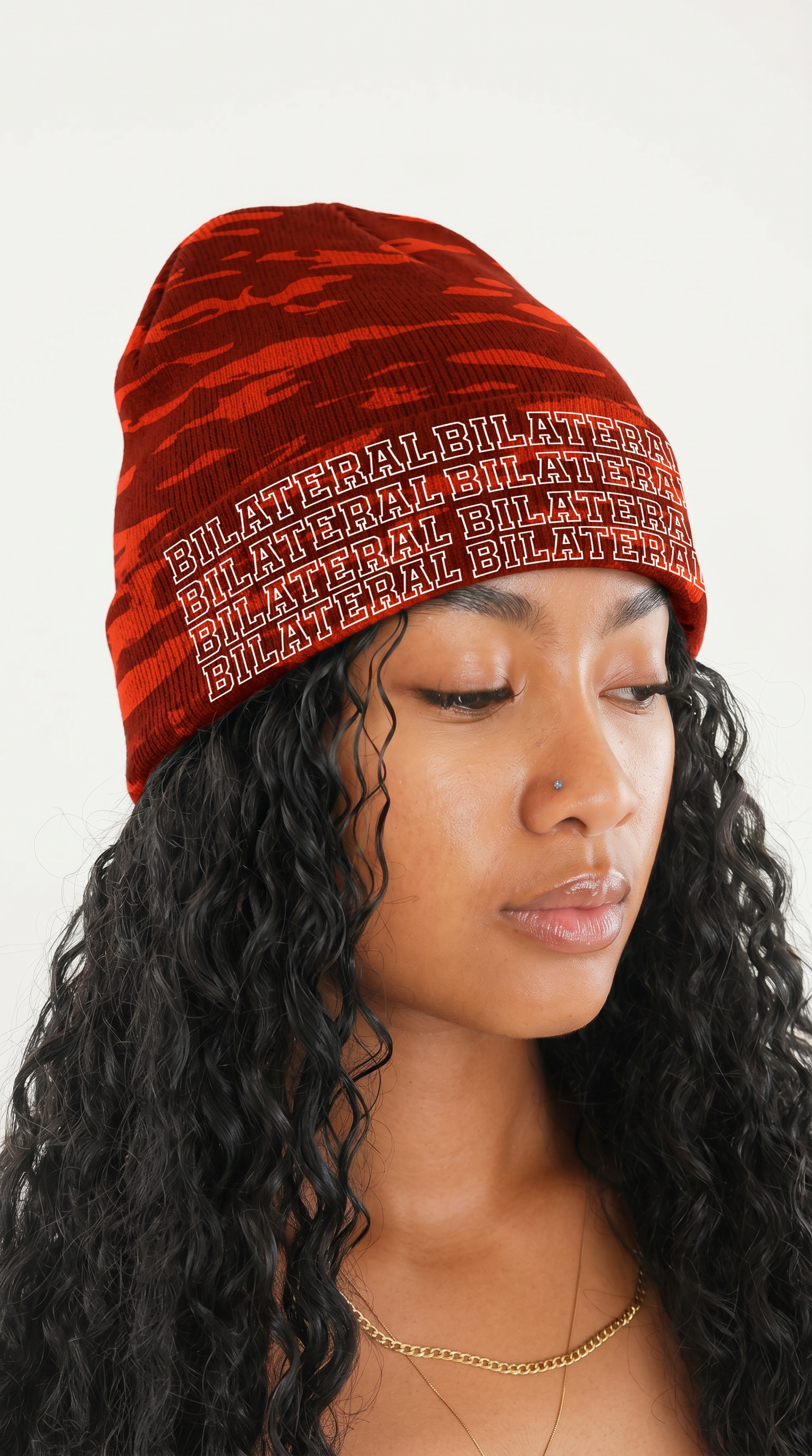 Camo Beanie (Red)